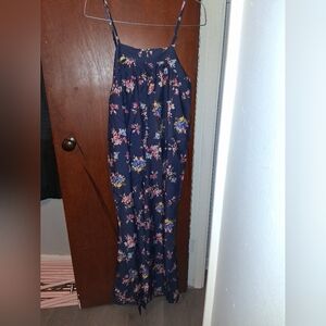 Floral Navy Jumpsuit